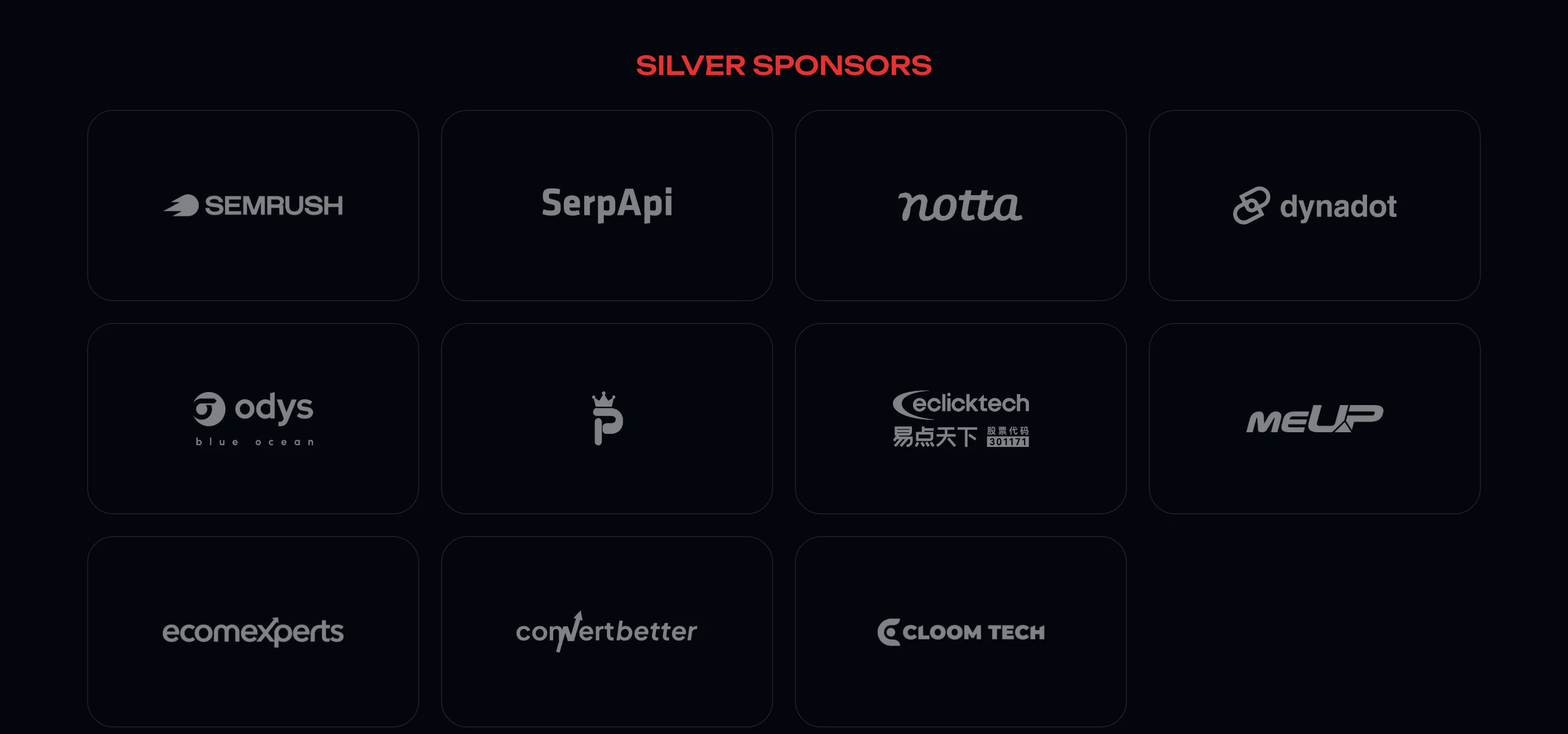 Cloom Tech listed among the Silver sponsors of the Shenzhen SEO Conference