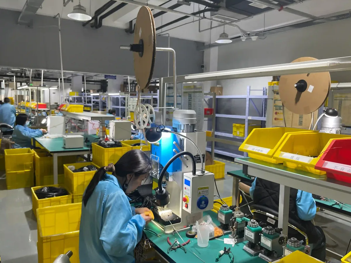 Wire harness assembly at the Shijiazhuang factory